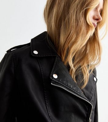 New look biker hot sale jacket women