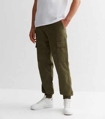 Relaxed Fit Cargo trousers - Dark khaki green - Men | H&M