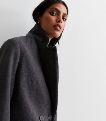 Dark grey clearance wool coat womens