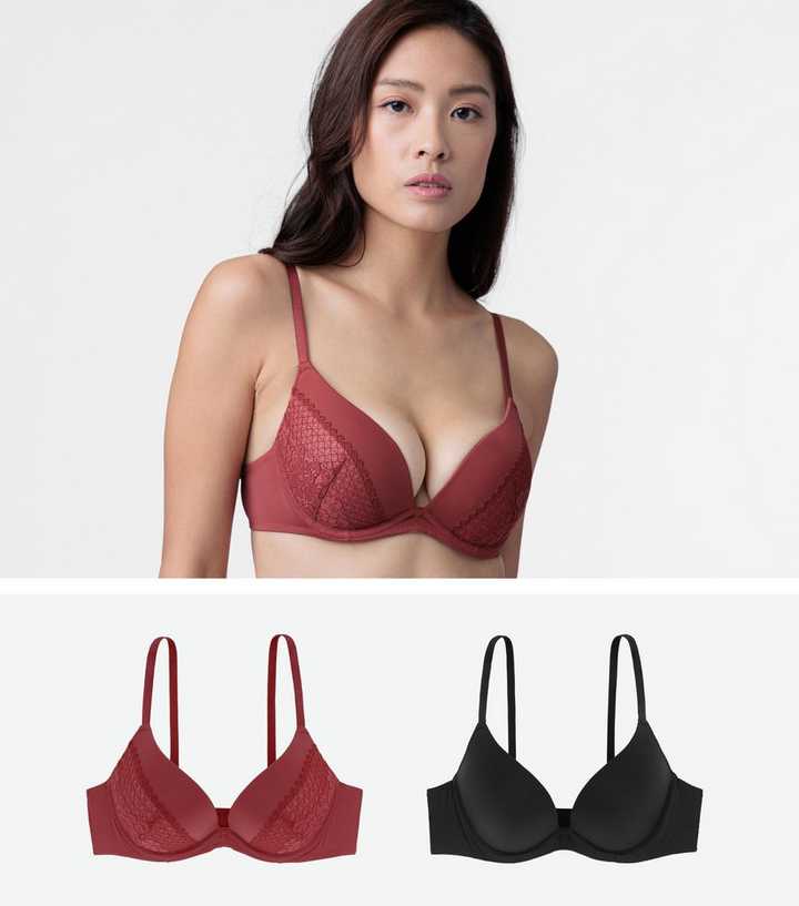 https://media3.newlookassets.com/i/newlook/868811699/womens/clothing/lingerie/dorina-2-pack-red-and-black-plunge-push-up-bras.jpg?strip=true&qlt=50&w=720