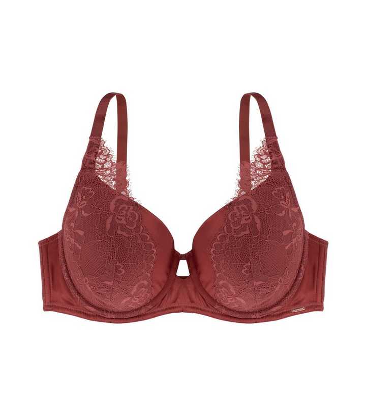 Le Mystere Women's Stretch Lace Unlined Bra, Model 8232 (Merlot Red, 38B)  at  Women's Clothing store