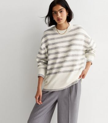 Grey and white on sale jumper