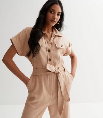 New look utility hot sale button through jumpsuit