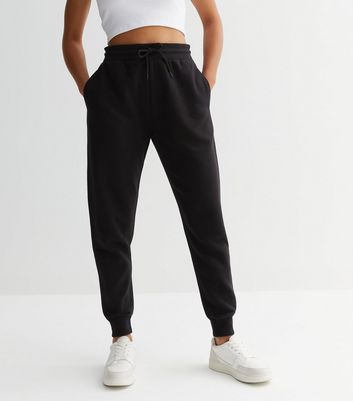 Black Slim Leg Cuffed Joggers New Look