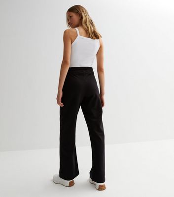 Black Wide Leg Joggers New Look