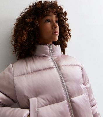 New look pink deals puffer jacket