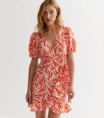 New look clearance leaf print dress