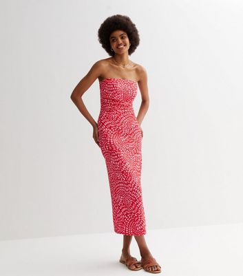 Red leopard hot sale maxi dress