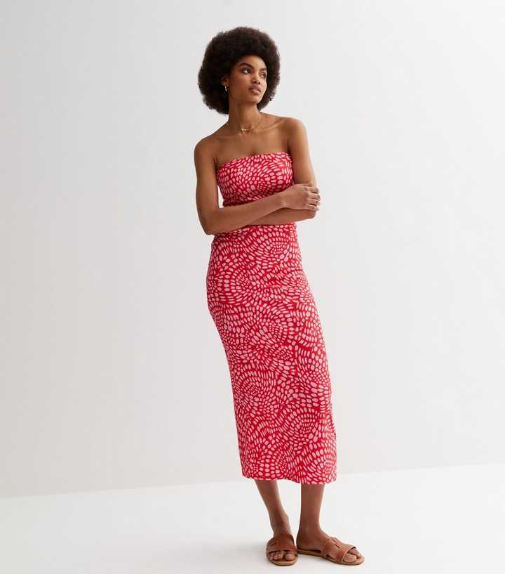 Knitted Bandeau Maxi Dress