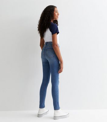 Strip store jeans girls