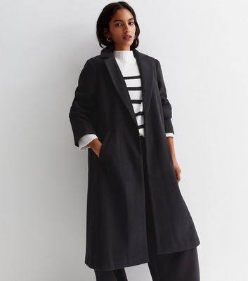 Womens petite black wool on sale coat