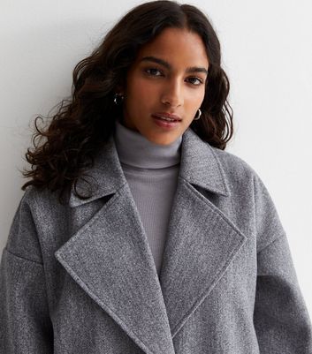 Grey on sale woollen coat