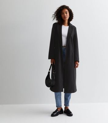 Tall Black Longline Formal Coat New Look