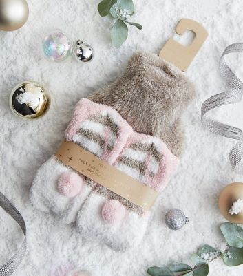 Pink Gonk Hot Water Bottle and Socks Set New Look