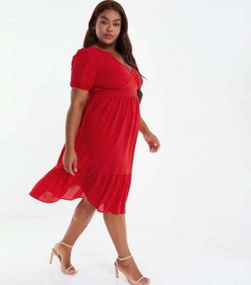 Dark red 2024 women's dress