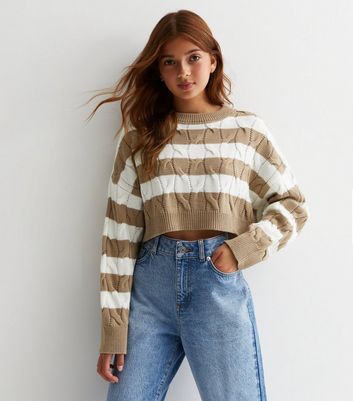 Girls cropped cheap jumper