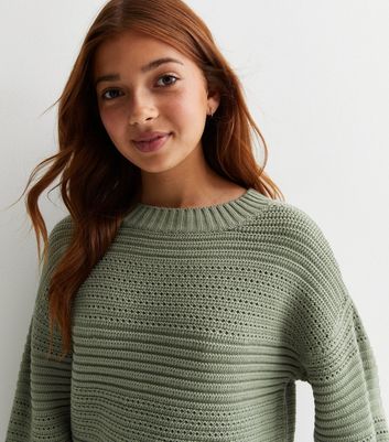 Girls khaki cheap jumper