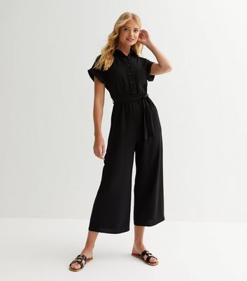 New look black cheap jumpsuit sale