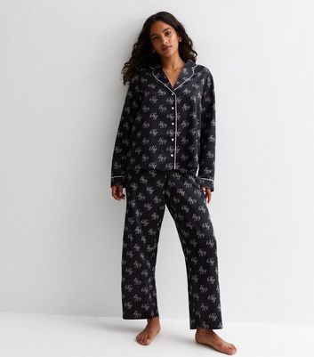 Petite discount satin pyjamas