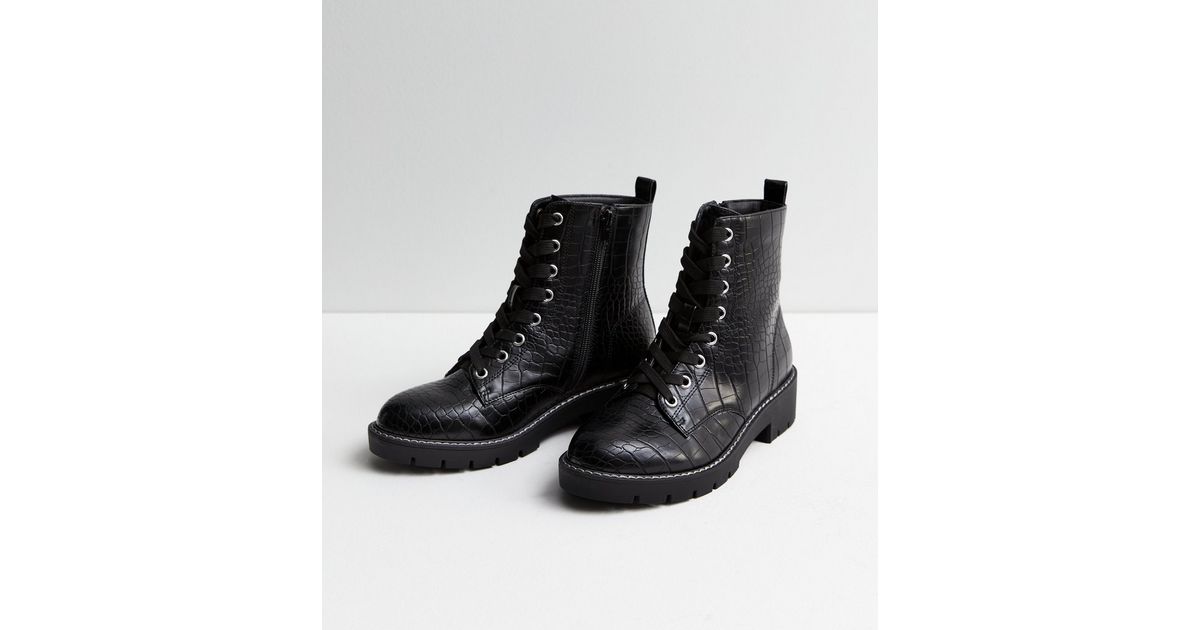 croc biker boots