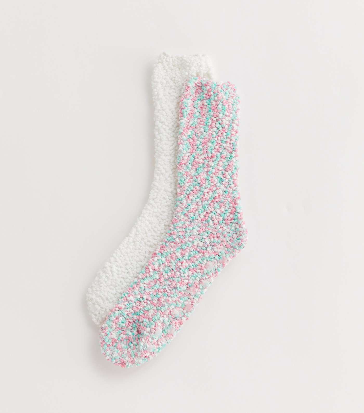 Girls 2 Pack Multicoloured Cosy Socks