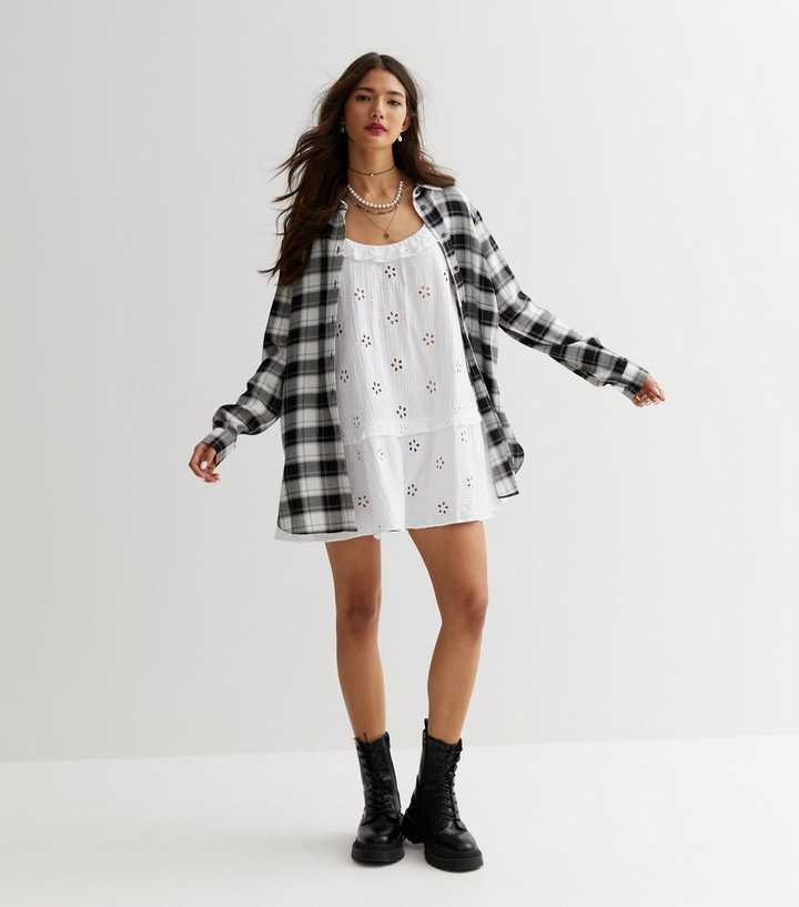Black Check Long Sleeve Shirt