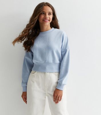 Blue fuzzy clearance sweatshirt