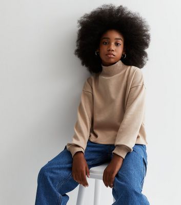 Girls high neck top sweater