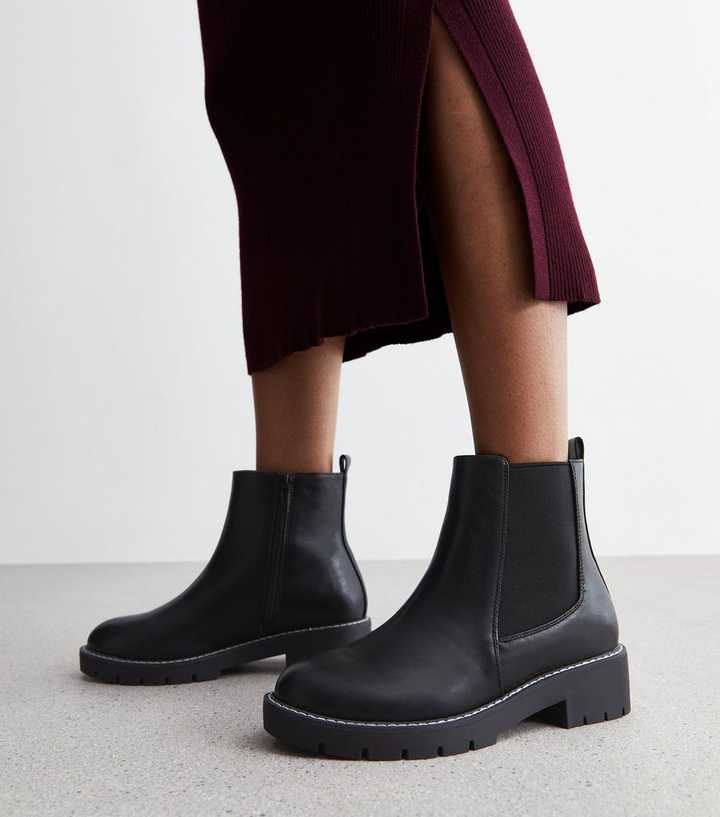 black chelsea boots womens new look