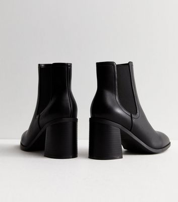 Depp leather hot sale heeled chelsea boots