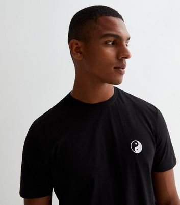 Mens plain black clearance tee