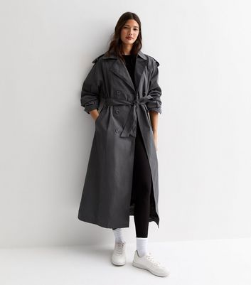 Womens long gray on sale coat