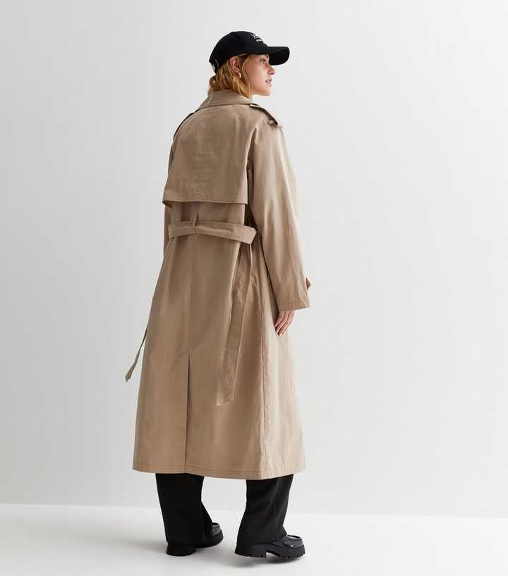 Stone Belted Longline Trench Coat