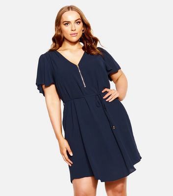 City chic store navy dress