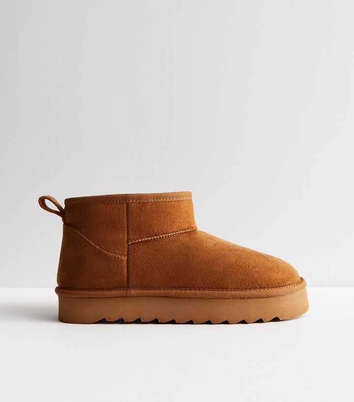 new look fur boots