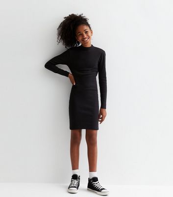 Girls black shop dress age 12