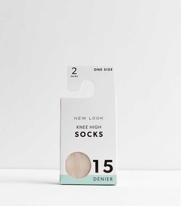 15 Denier Extra Wide Knee High Socks