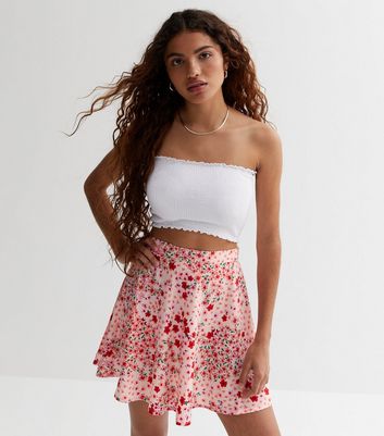 Floral mini outlet skirt crop top