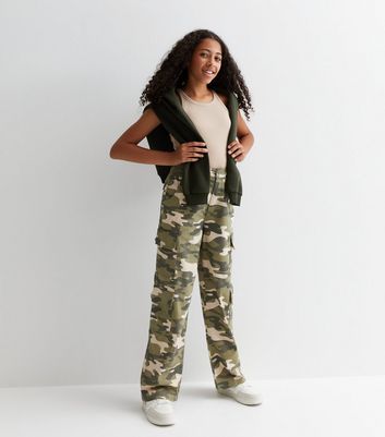 New look best sale girls camo trousers