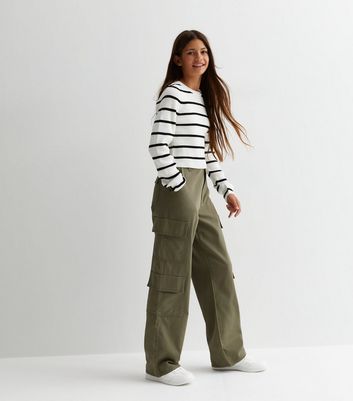 Vintage High Waist Cargo Button Ladies Khaki Pants Pure Color Harem Trousers  For Casual Spring/Summer Wear 210522 From Cong03, $7.11 | DHgate.Com