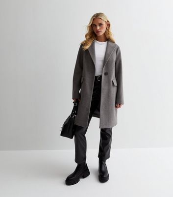 Petite shop grey coat