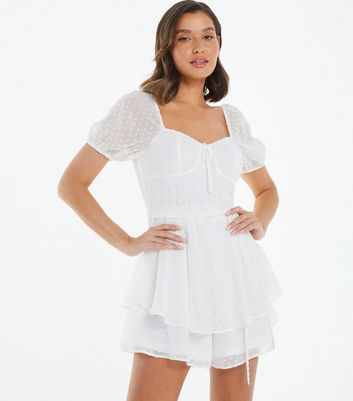 Quiz store lace playsuit