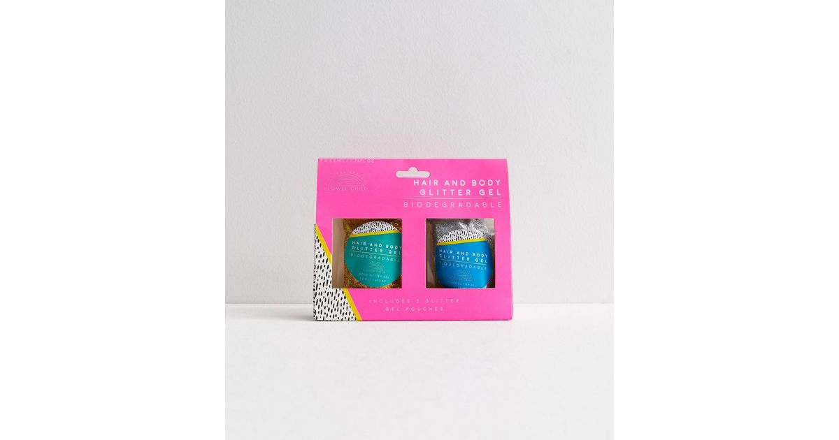 Multicoloured Hair and Body Glitter Gel New Look