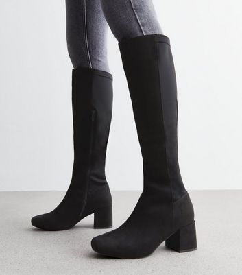 Knee-high heeled boots - Black - … curated on LTK