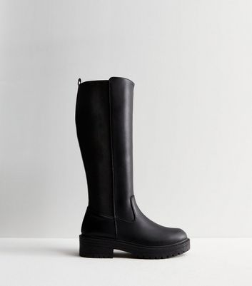 Chunky knee high outlet boots