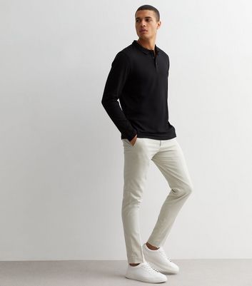 Mens long sleeve polo sale sale