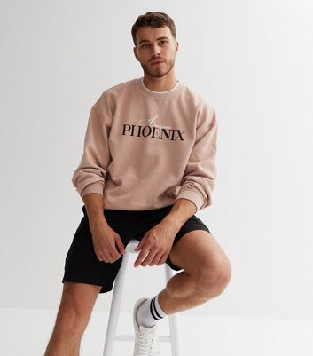 Men's Stone Phoenix Sweatshirt New Look