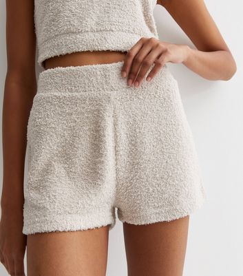 Fluffy pj shorts hot sale