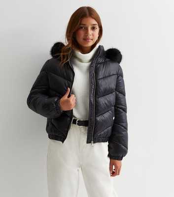 Girls' Black Coats | Girls' Black Jackets | New Look