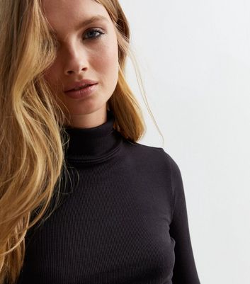 New look black 2024 polo neck jumper